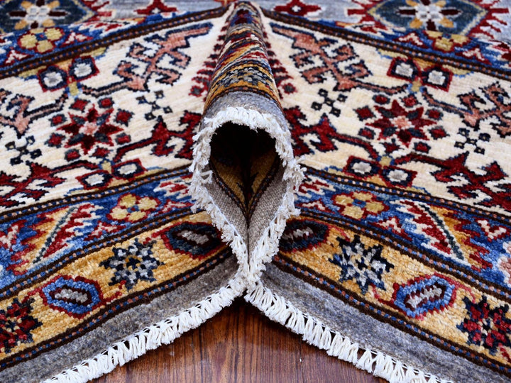 9'8" x 9'11" New Hand Knotted Grey Wool Square Oriental Rug - MOA10289295