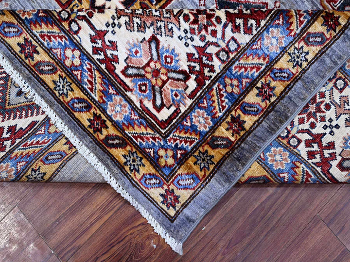 9'8" x 9'11" New Hand Knotted Grey Wool Square Oriental Rug - MOA10289295