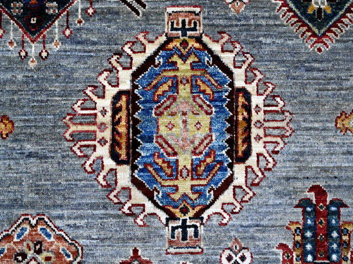 9'8" x 9'11" New Hand Knotted Grey Wool Square Oriental Rug - MOA10289295