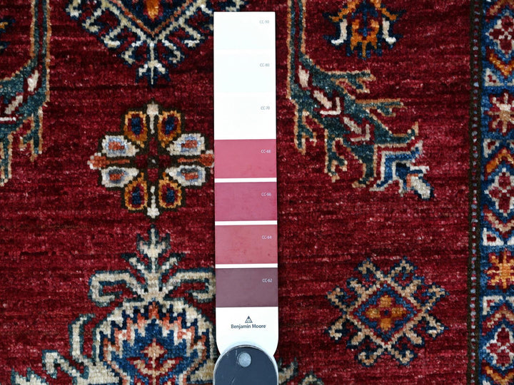 9'9" x 9'11" New Hand Knotted Red Wool Square Oriental Rug - MOA10289296