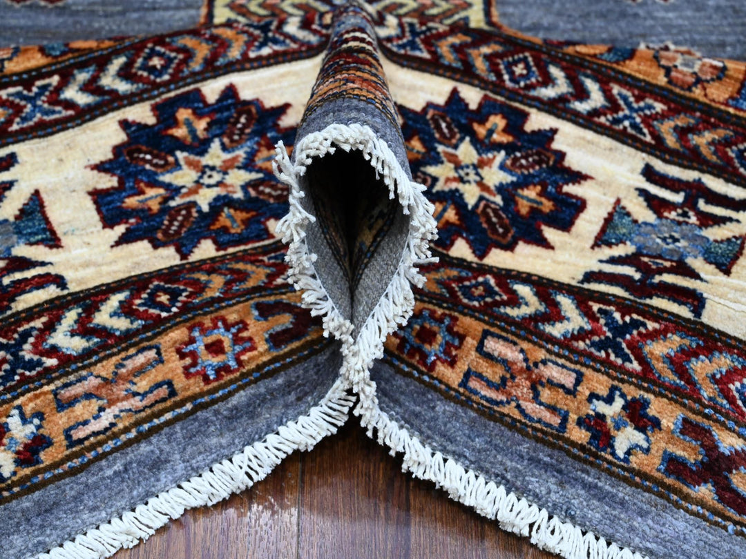 9'10" x 10'0" New Hand Knotted Grey Wool Square Oriental Rug - MOA10289297