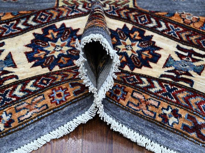 9'10" x 10'0" New Hand Knotted Grey Wool Square Oriental Rug - MOA10289297