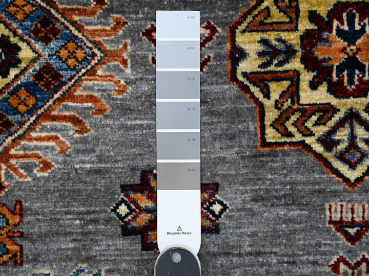 9'10" x 10'0" New Hand Knotted Grey Wool Square Oriental Rug - MOA10289297