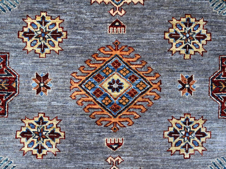 9'10" x 10'0" New Hand Knotted Grey Wool Square Oriental Rug - MOA10289297