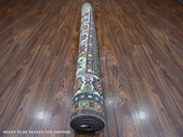 6'0" x 8'10" New Hand Knotted Brown Wool Rectangle Oriental Rug - MOA10289300