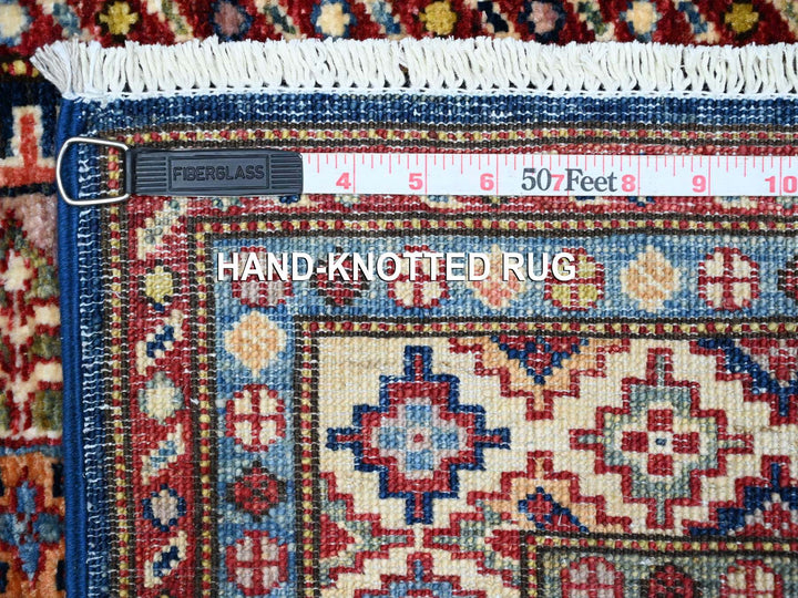 2'6" x 6'4" New Hand Knotted Blue Wool Runner Oriental Rug - MOA10289308