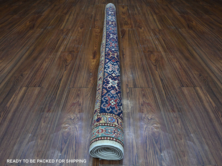 5'10" x 6'0" New Hand Knotted Ivory Wool Square Oriental Rug - MOA10289328