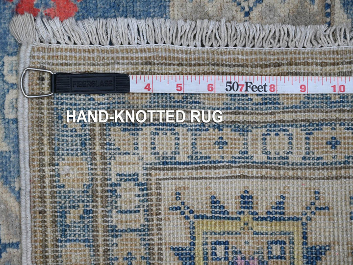 4'11" x 6'8" New Hand Knotted Grey Wool Rectangle Oriental Rug - MOA10289340