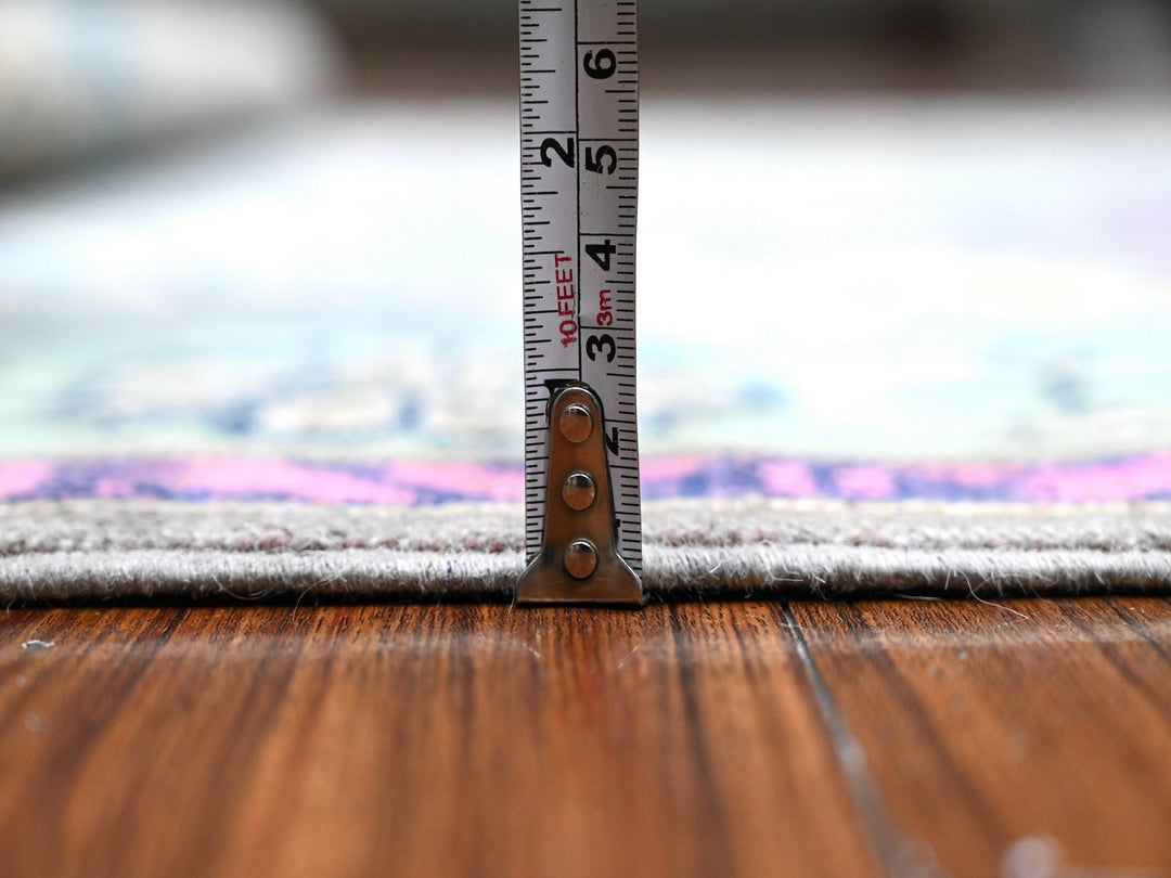 5'6" x 7'7" New Hand Knotted Grey Wool Rectangle Oriental Rug - MOA10289345