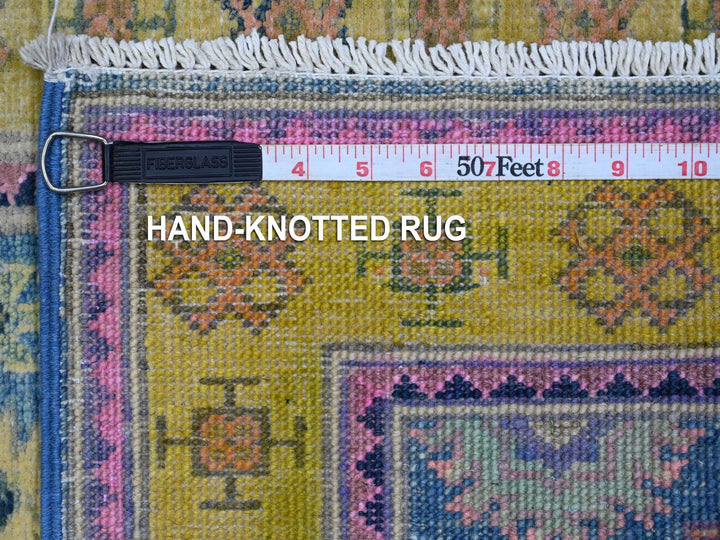 2'1" x 2'6" New Hand Knotted Blue Wool Rectangle Oriental Rug - MOA10289388
