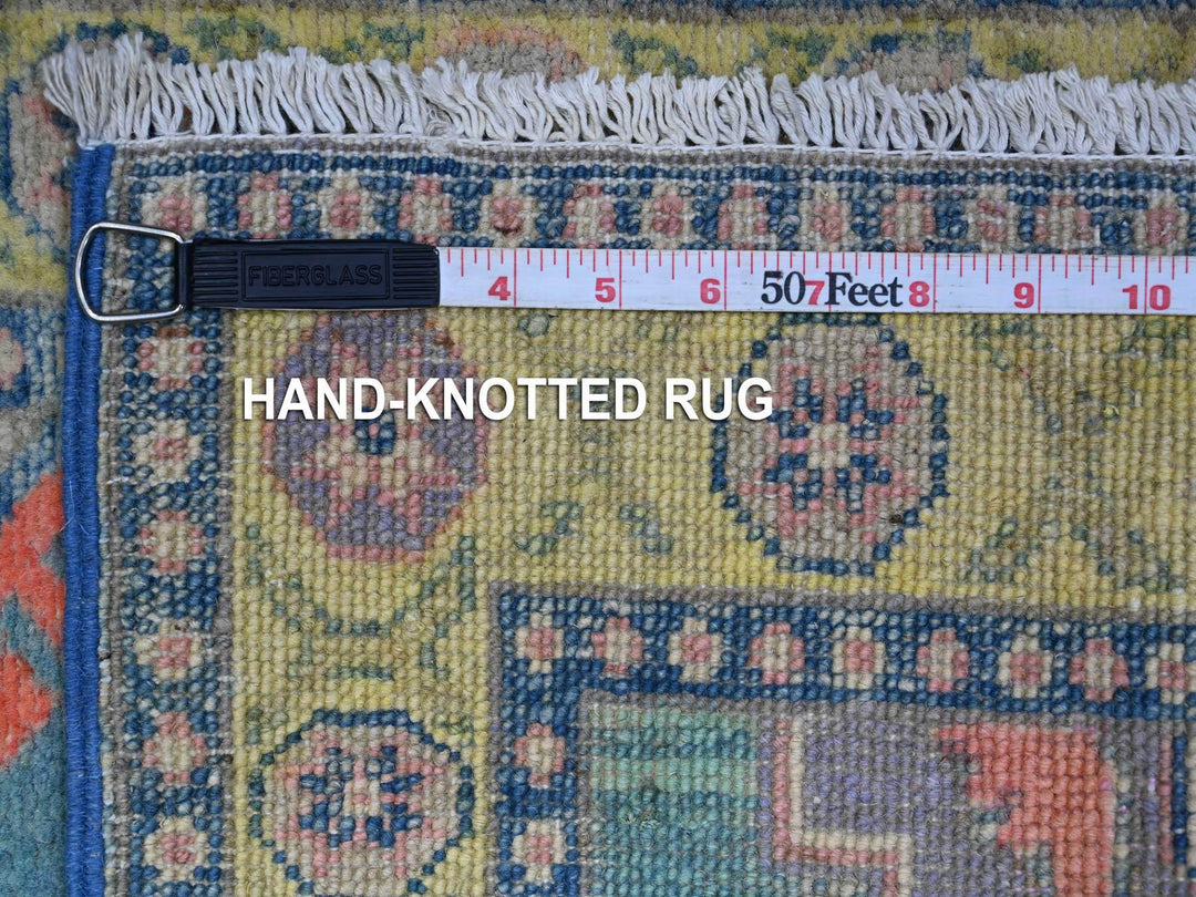 1'11" x 2'8" New Hand Knotted Blue Wool Rectangle Oriental Rug - MOA10289389
