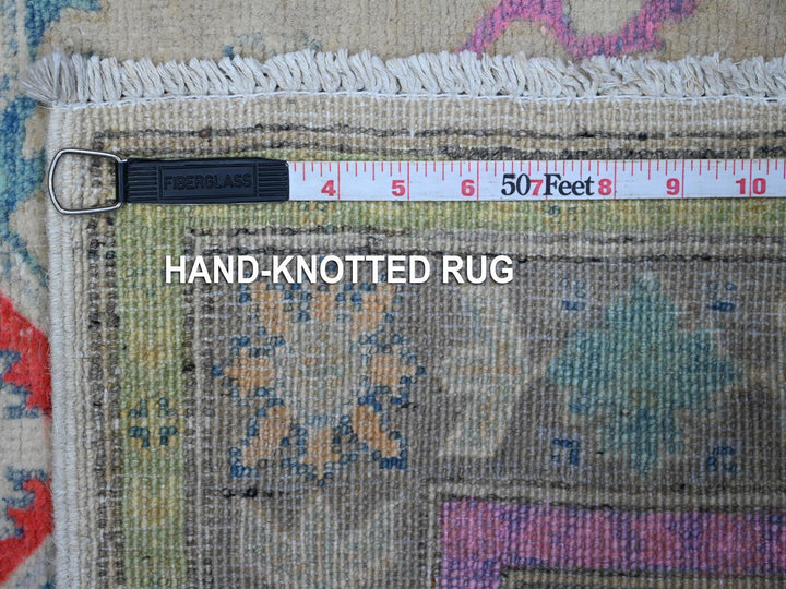 3'2" x 4'8" New Hand Knotted Grey Wool Rectangle Oriental Rug - MOA10289399