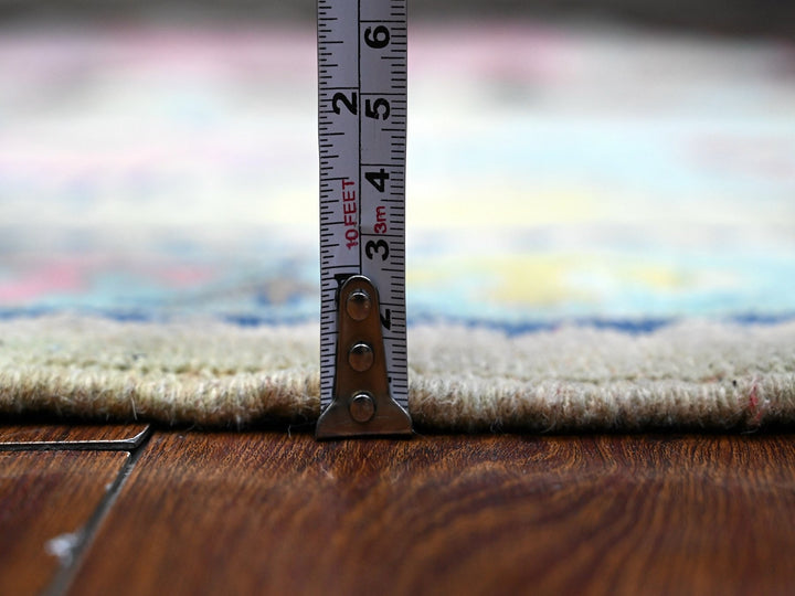 2'10" x 4'0" New Hand Knotted Grey Wool Rectangle Oriental Rug - MOA10289400