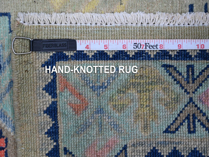 2'10" x 4'0" New Hand Knotted Grey Wool Rectangle Oriental Rug - MOA10289400