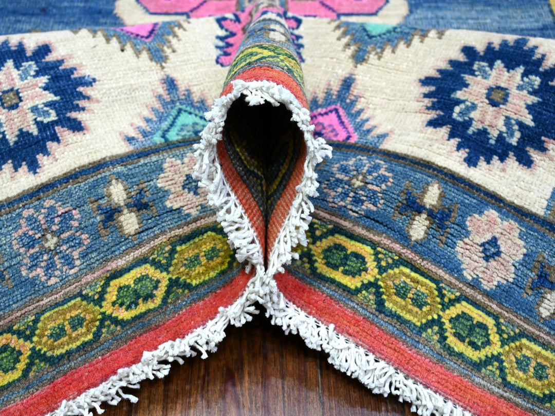 8'0" x 10'1" New Hand Knotted Red Wool Rectangle Oriental Rug - MOA10289418