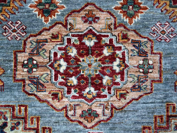 9'0" x 12'5" New Hand Knotted Grey Wool Rectangle Oriental Rug - MOA10289422