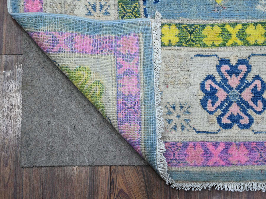 5'10" x 8'10" New Hand Knotted Grey Wool Rectangle Oriental Rug - MOA10289610