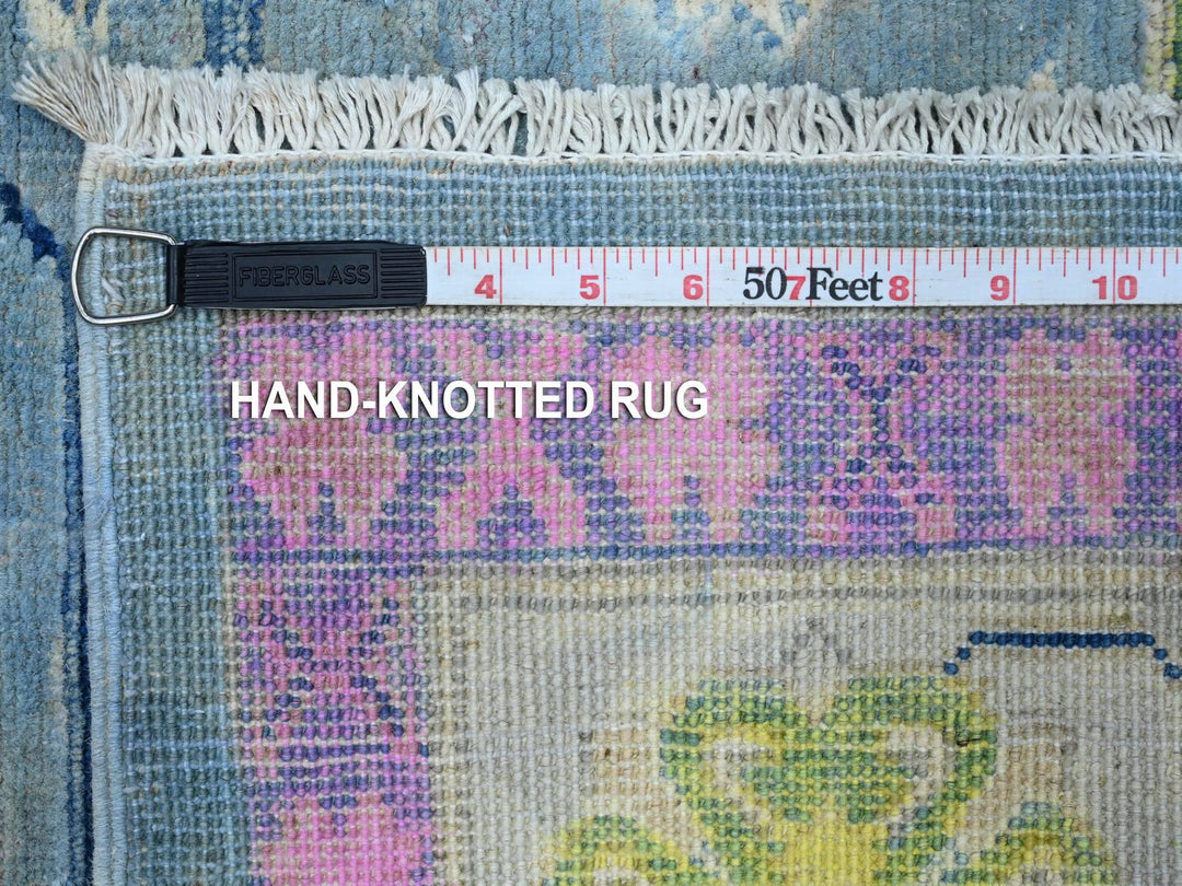 5'10" x 8'10" New Hand Knotted Grey Wool Rectangle Oriental Rug - MOA10289610