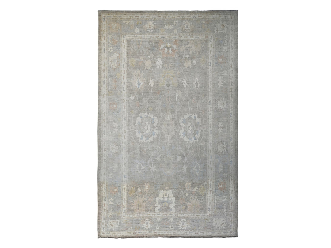 13'11" x 23'3" New Hand Knotted Brown Wool Rectangle Oriental Rug - MOA10289740