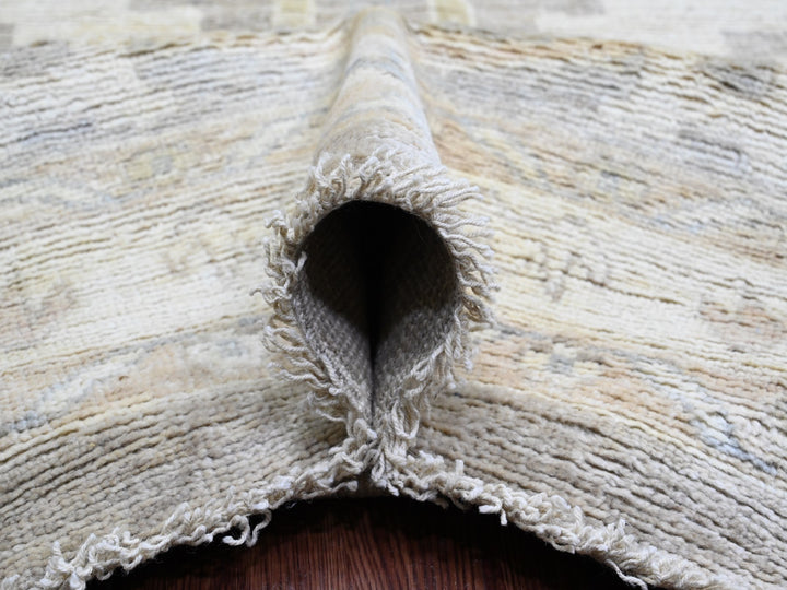 13'11" x 23'3" New Hand Knotted Brown Wool Rectangle Oriental Rug - MOA10289740