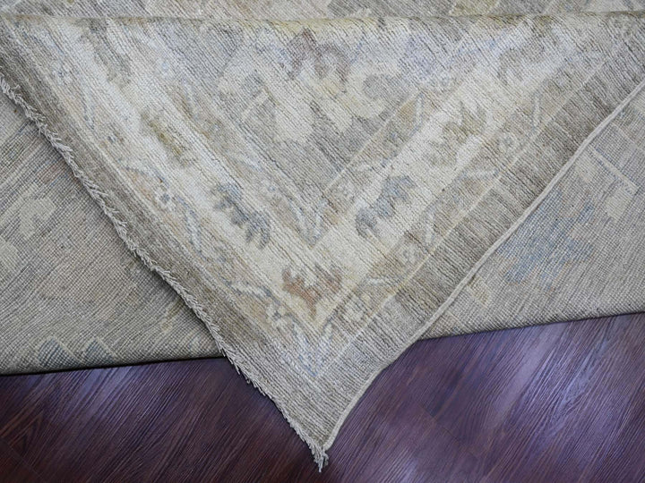 13'11" x 23'3" New Hand Knotted Brown Wool Rectangle Oriental Rug - MOA10289740