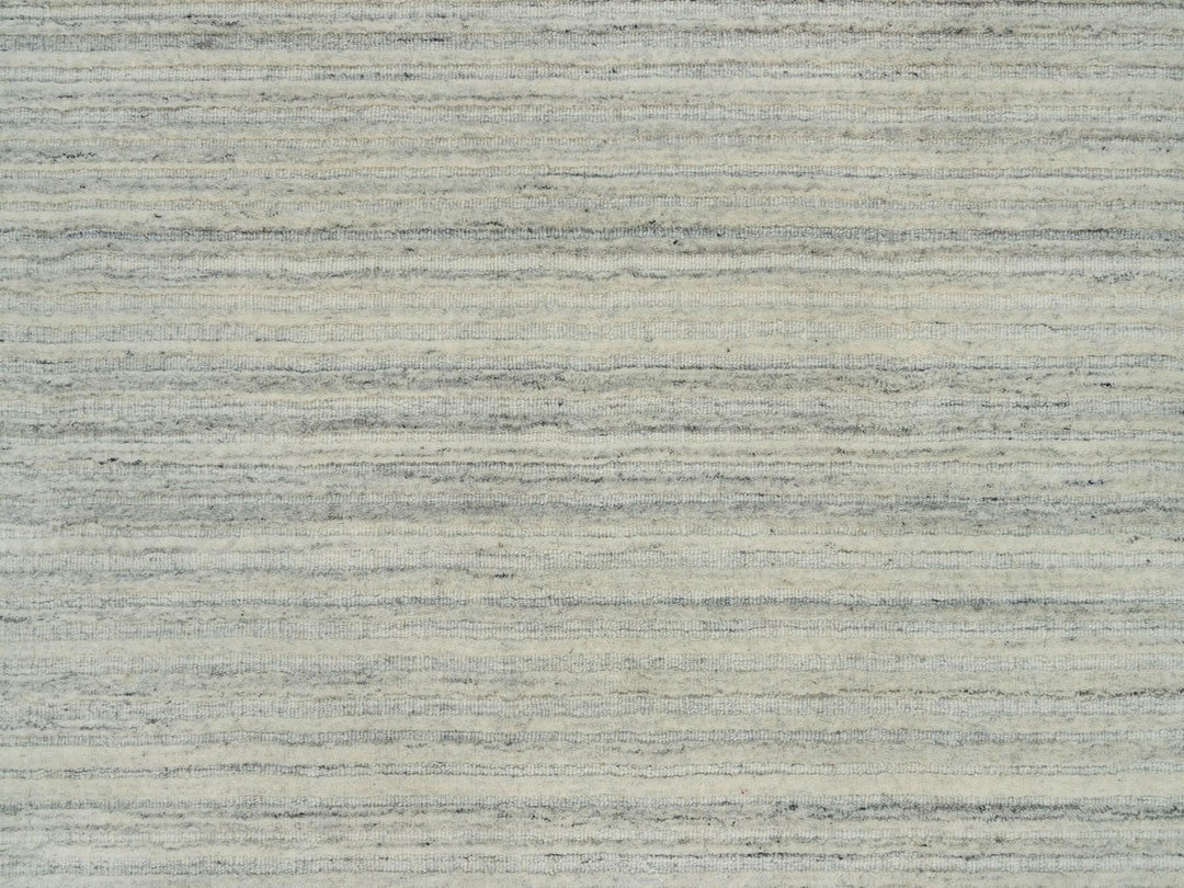 10'1" x 14'0" New Hand Loomed Ivory Wool Rectangle Oriental Rug - MOA10290125