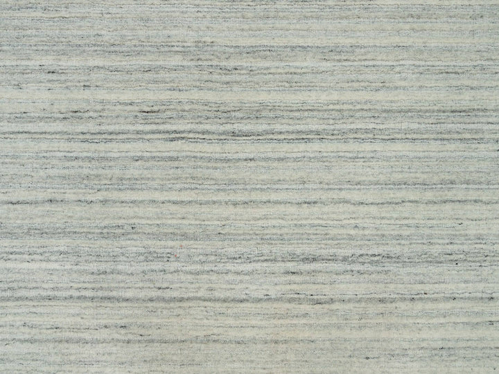 9'1" x 11'11" New Hand Loomed Ivory Wool Rectangle Oriental Rug - MOA10290126