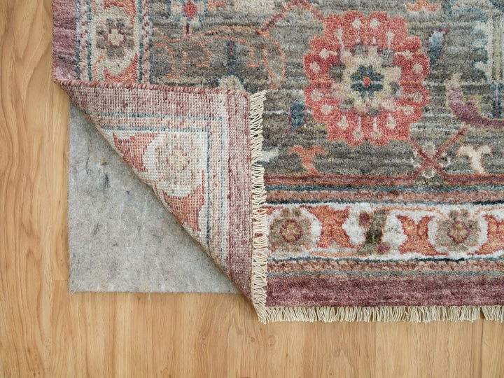 13'10" x 17'9" New Hand Knotted Red Wool Rectangle Oriental Rug - MOA10290137