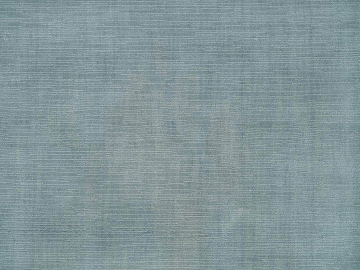 9'0" x 11'10" New Hand Loomed Grey Wool and Plant based Silk Rectangle Oriental Rug - MOA10290154