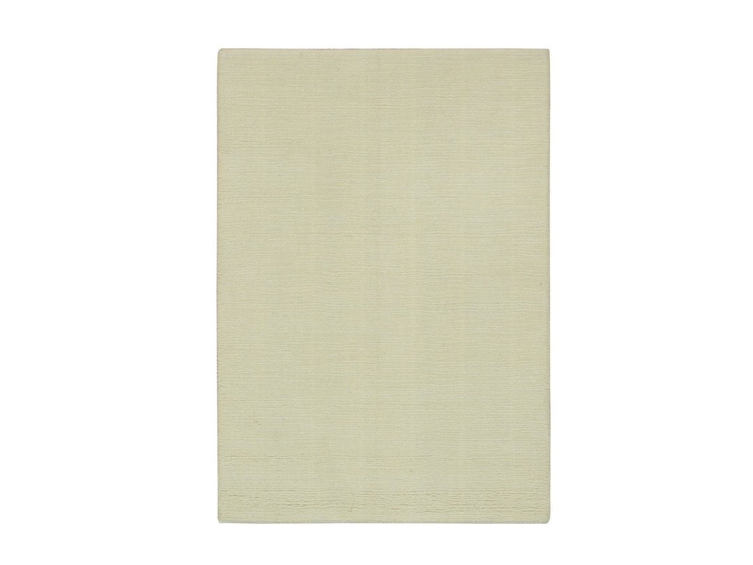 2'0" x 3'0" New Hand Loomed Ivory Wool and Plant based Silk Rectangle Oriental Rug - MOA10290174