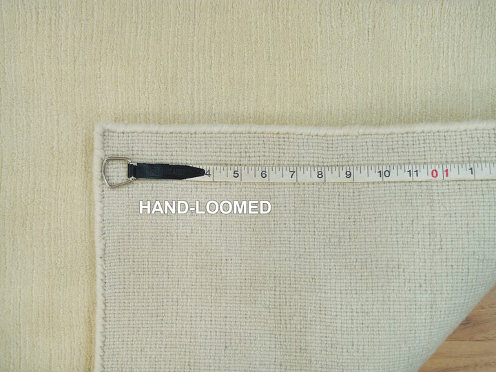 2'0" x 3'0" New Hand Loomed Ivory Wool and Plant based Silk Rectangle Oriental Rug - MOA10290174