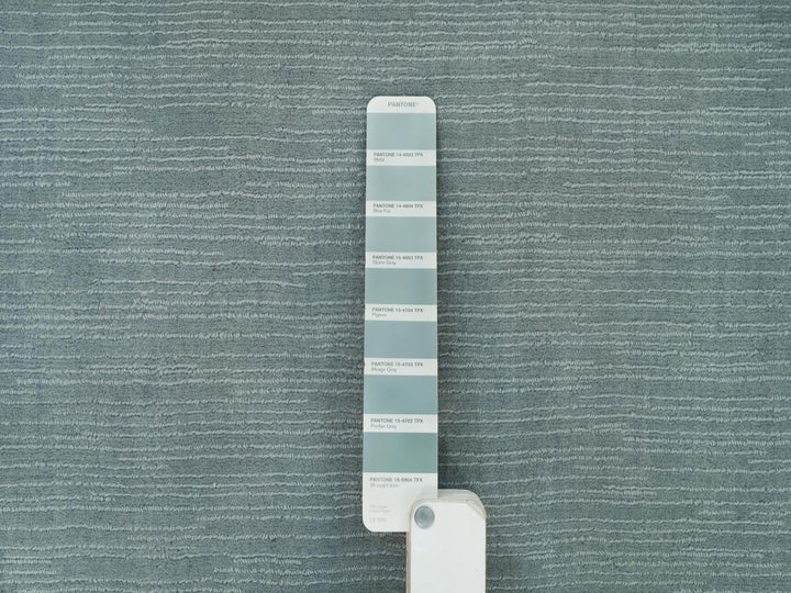 2'0" x 3'1" New Hand Loomed Grey Wool and Plant based Silk Rectangle Oriental Rug - MOA10290175