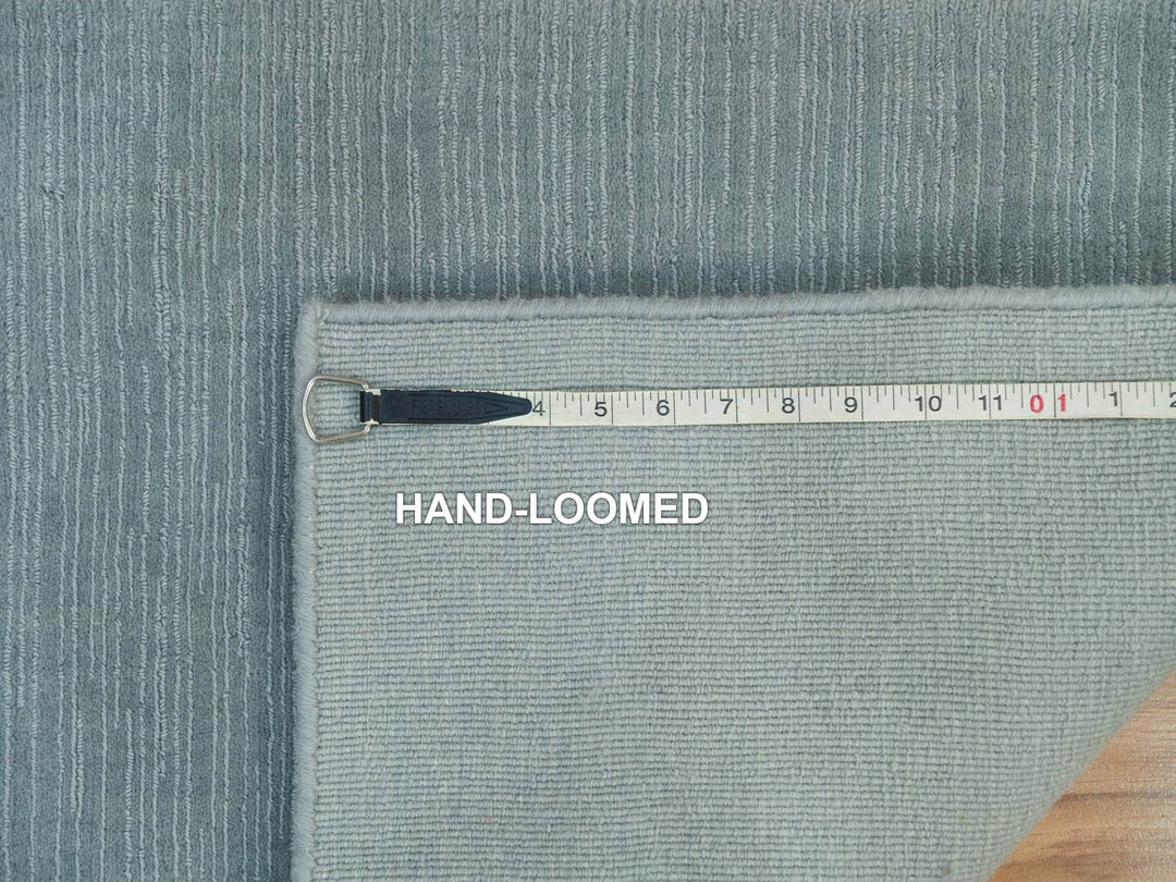 2'0" x 3'1" New Hand Loomed Grey Wool and Plant based Silk Rectangle Oriental Rug - MOA10290175