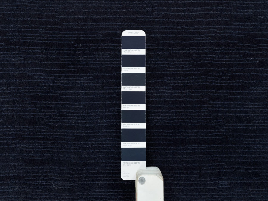 2'0" x 3'1" New Hand Loomed Blue Wool and Plant based Silk Rectangle Oriental Rug - MOA10290176