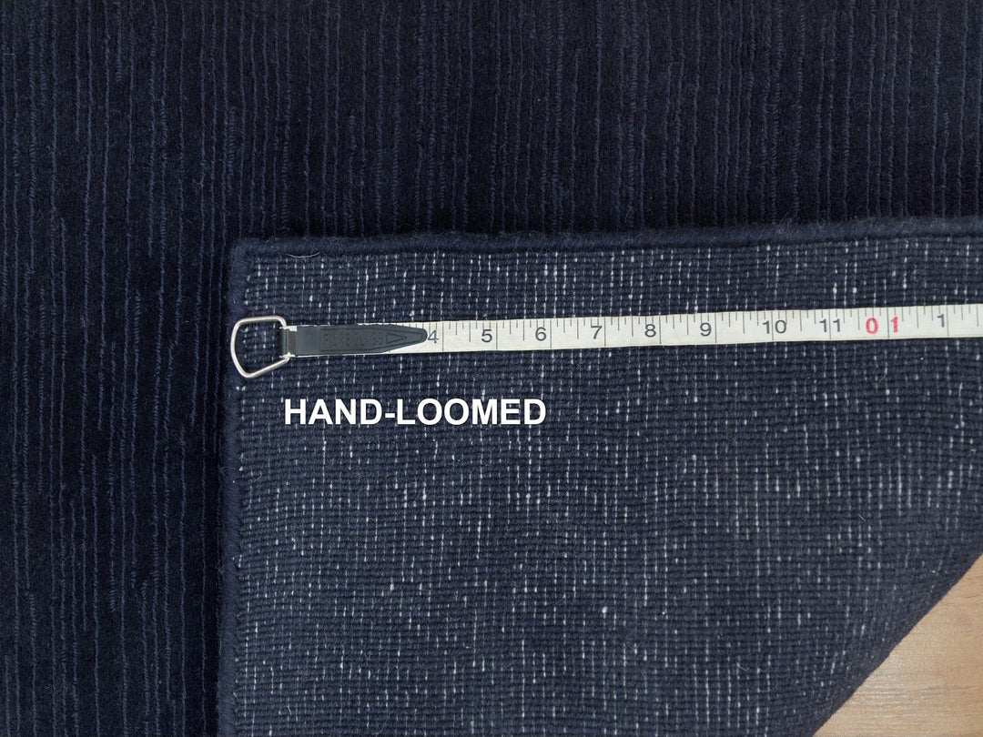 2'0" x 3'1" New Hand Loomed Blue Wool and Plant based Silk Rectangle Oriental Rug - MOA10290176