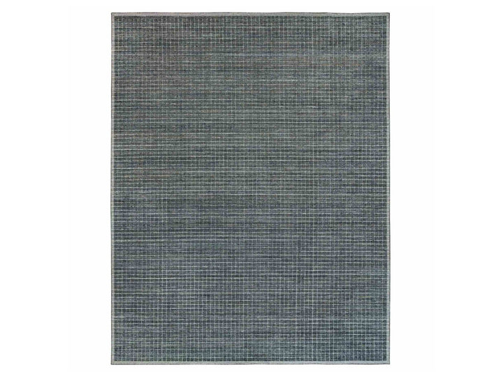 12'0" x 14'9" New Hand Loomed Grey Wool Rectangle Oriental Rug - MOA10290188