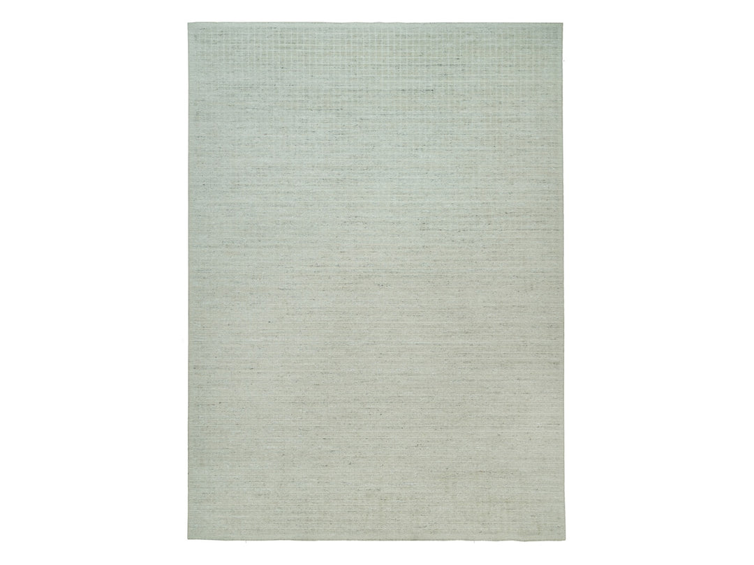 10'0" x 13'9" New Hand Loomed Ivory Wool Rectangle Oriental Rug - MOA10290341