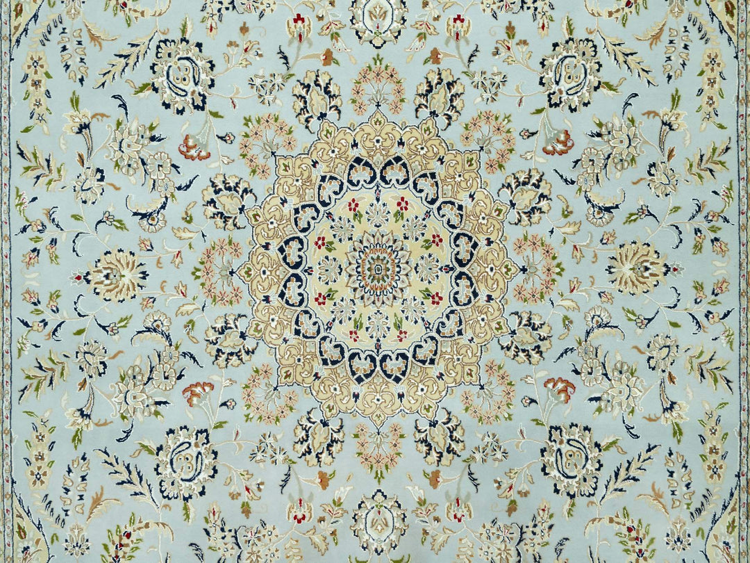 11'6" x 15'6" New Hand Knotted Blue Wool Rectangle Oriental Rug - MOA10290608