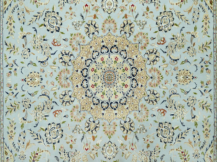 11'6" x 15'6" New Hand Knotted Blue Wool Rectangle Oriental Rug - MOA10290608