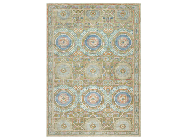 11'6" x 18'1" New Hand Knotted Brown Wool & Silk Rectangle Oriental Rug - MOA10290689