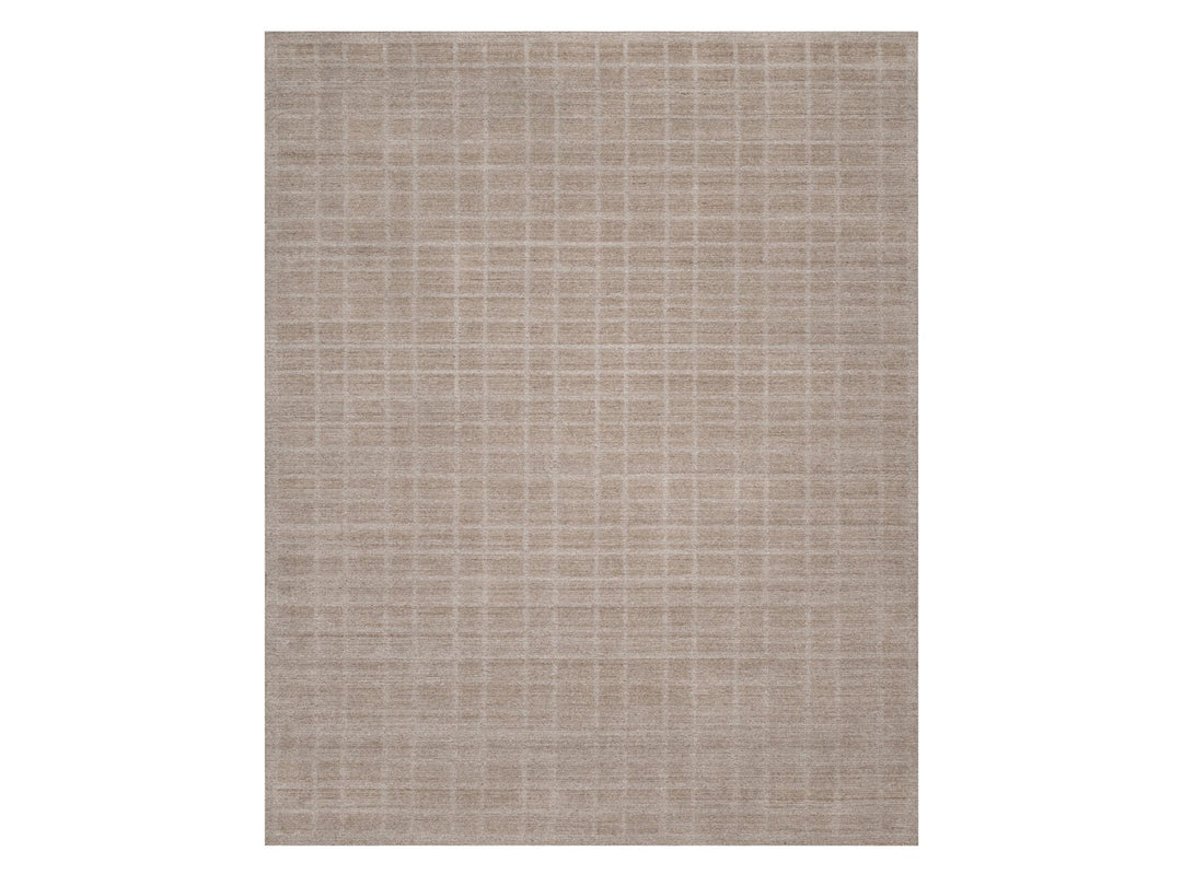 8'2" x 9'10" New Hand Loomed Brown Wool Rectangle Oriental Rug - MOA10290703