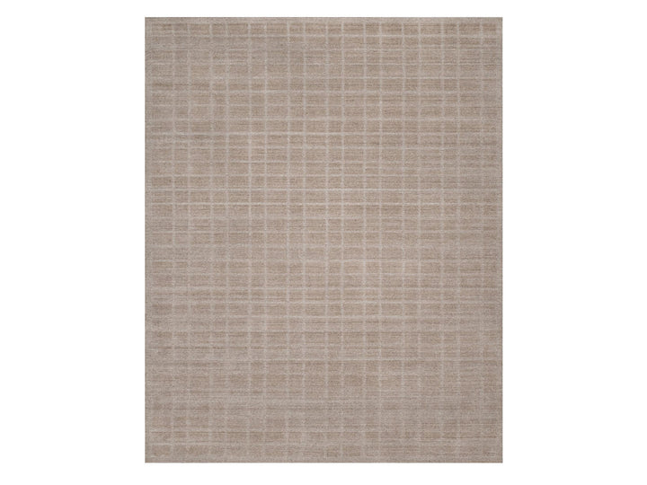 8'2" x 9'10" New Hand Loomed Brown Wool Rectangle Oriental Rug - MOA10290703