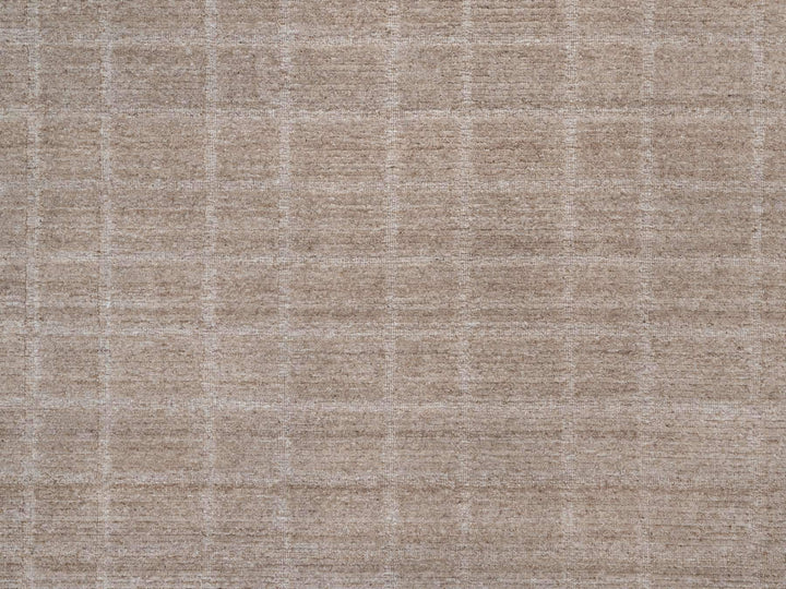 8'2" x 9'10" New Hand Loomed Brown Wool Rectangle Oriental Rug - MOA10290703