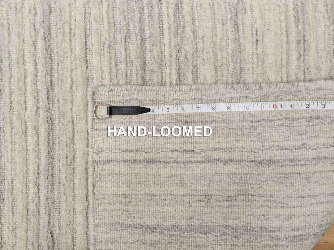 2'7" x 10'0" New Hand Loomed Brown Wool Runner Oriental Rug - MOA10290716