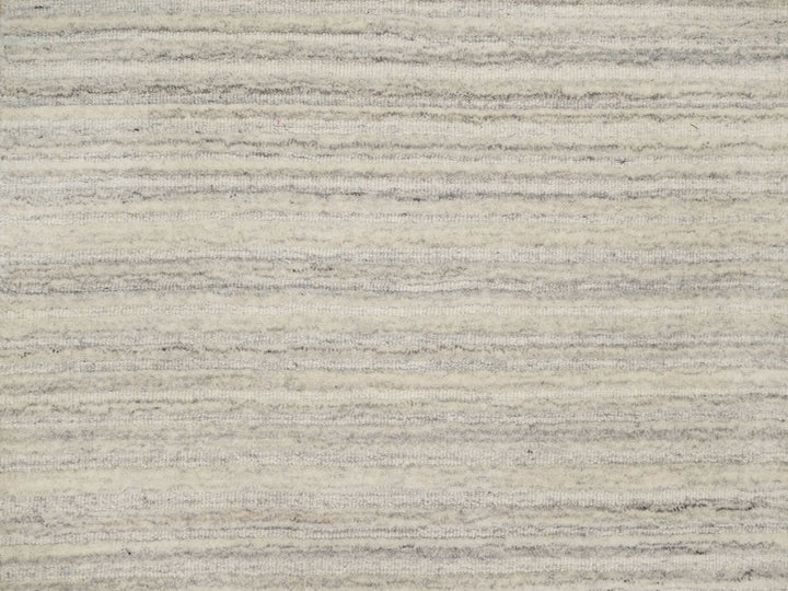 2'6" x 10'0" New Hand Loomed Beige Wool Runner Oriental Rug - MOA10290717