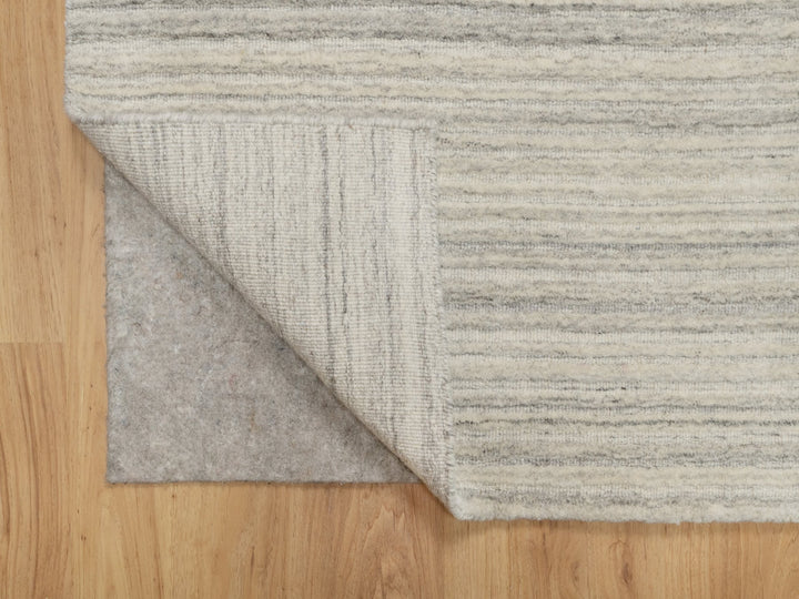 2'7" x 11'10" New Hand Loomed Beige Wool Runner Oriental Rug - MOA10290719