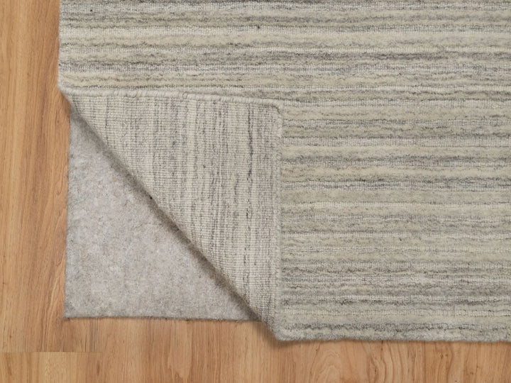 2'5" x 8'0" New Hand Loomed Beige Wool Runner Oriental Rug - MOA10290720