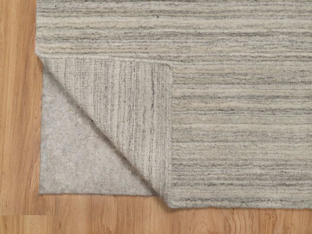 2'8" x 6'0" New Hand Loomed Beige Wool Runner Oriental Rug - MOA10290722