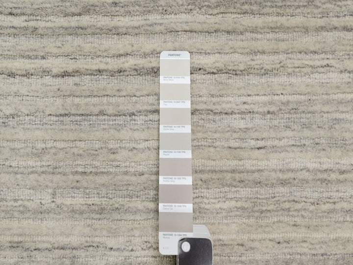 2'8" x 6'0" New Hand Loomed Beige Wool Runner Oriental Rug - MOA10290722