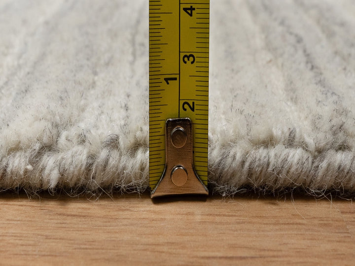 2'8" x 6'0" New Hand Loomed Beige Wool Runner Oriental Rug - MOA10290722